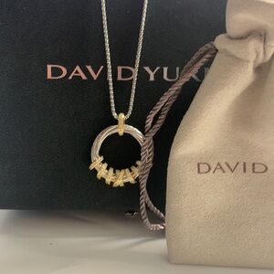 David Yurman Helena Small Diamond Pendant Necklace